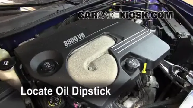 2006 Chevrolet Monte Carlo LT 3.9L V6 Huile Vérifier le niveau de l'huile